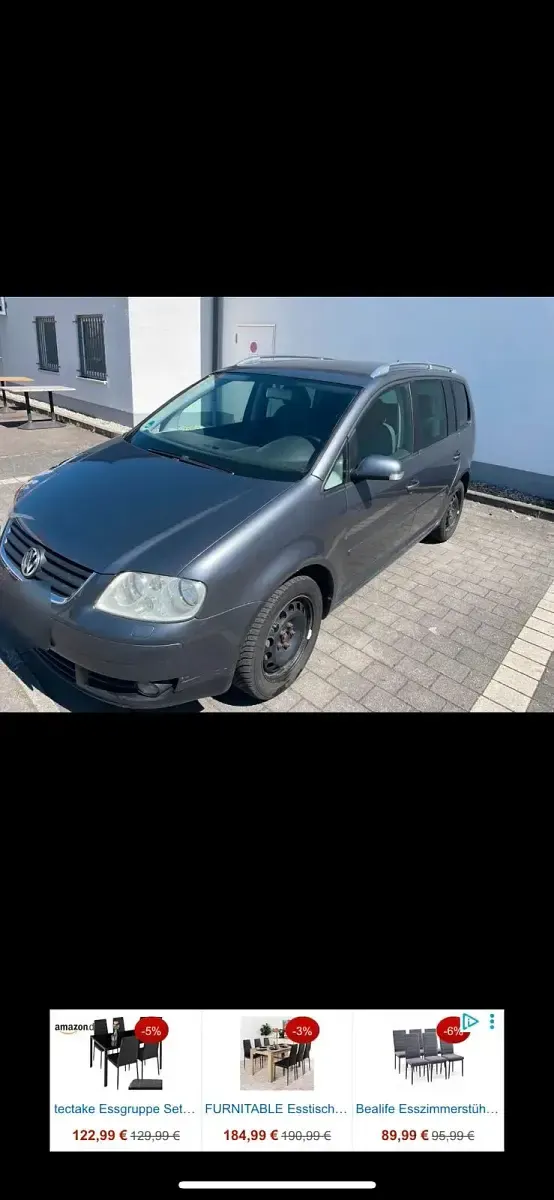 Gebraucht VW Touran 105 PS (77 kW) 2004 Grau Van / Kleinbus