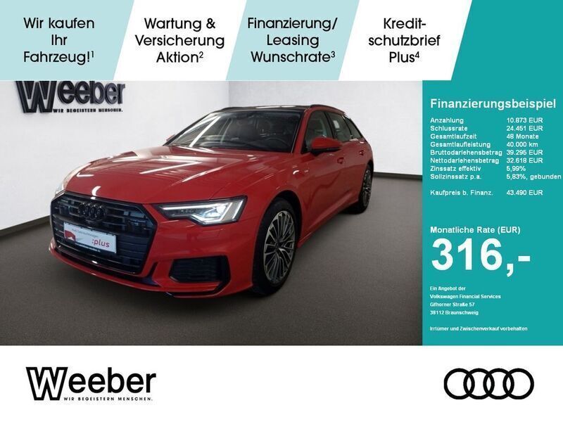 Tangorot (metallic) Gebraucht 2023 Audi A6 S-Line Kombi | 43.490 € (Guter Preis) - Bild 1/4