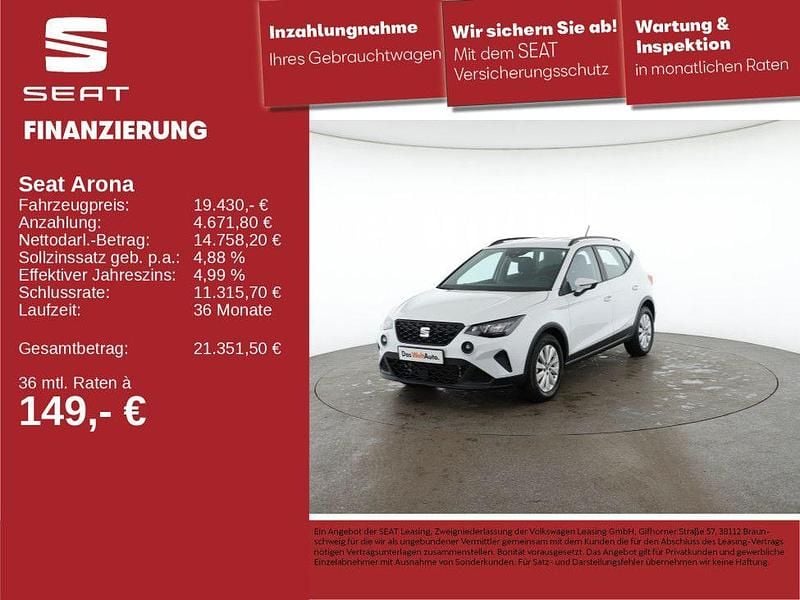 Gebraucht Seat Arona Style 110 PS (80 kW) 2024 "nevada" weiss SUV