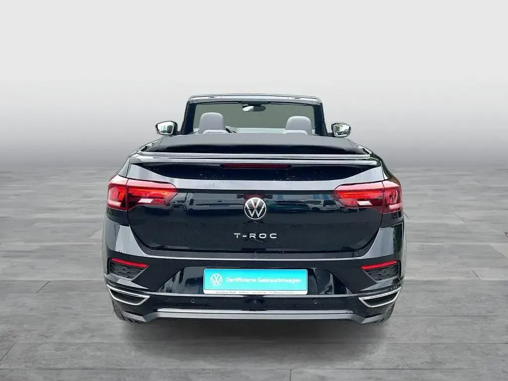 Gebraucht VW T-Roc Cabriolet R-line 150 PS (110 kW) 2021 Deep black perleffekt schwarz Cabrio