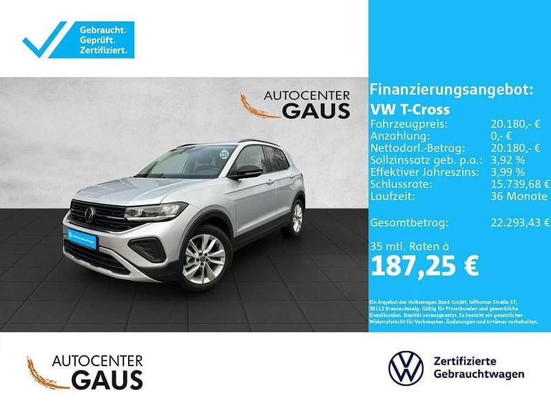 Gebraucht VW T-Cross Goal 95 PS (69 kW) 2025 Silber SUV