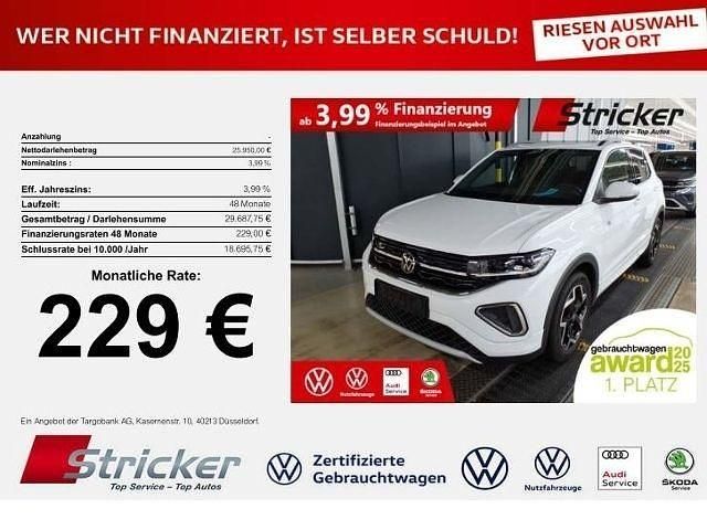Pure white Gebraucht 2025 VW T-Cross R-line SUV | 25.949 € (Guter Preis) - Bild 1/3