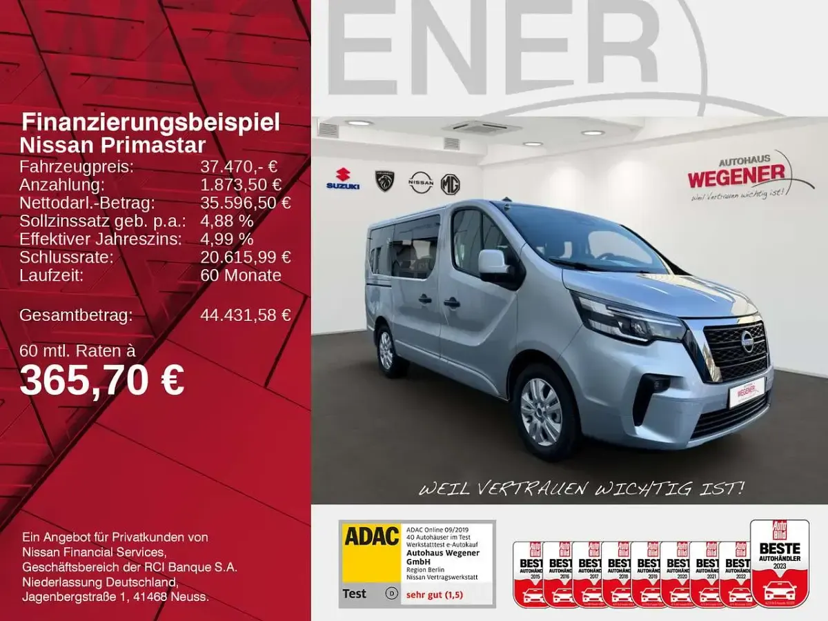 Gebraucht Nissan Primastar Tekna 150 PS (110 kW) 2024 Highlands grey Van / Kleinbus