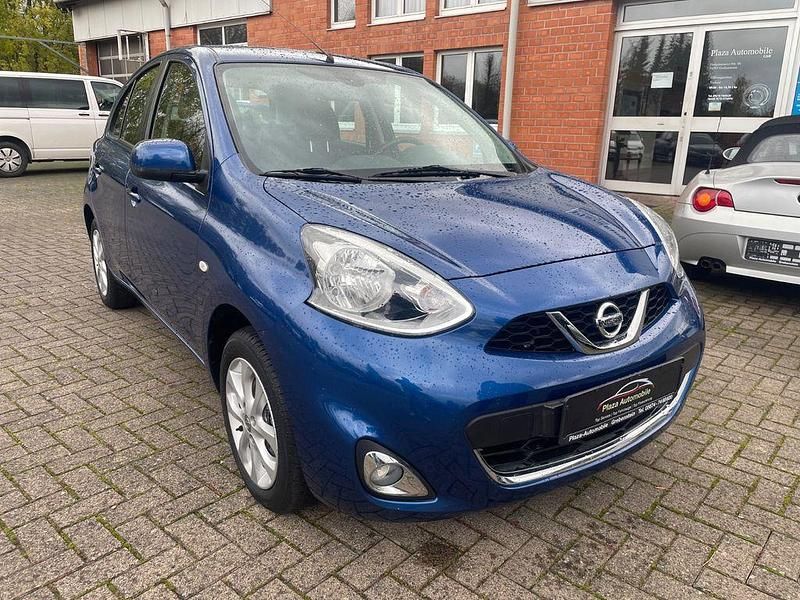 Blau Gebraucht 2016 Nissan Micra Acenta Kleinwagen | 6.950 € (Fairer Preis) - Bild 1/4