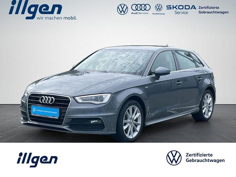 Grau Gebraucht 2016 Audi A3 Sportback S-Line Limousine | 16.680 € (Fairer Preis) - Bild 1/4