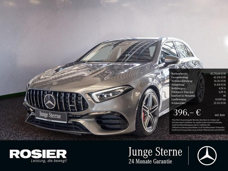 Grau / mountaingrau Gebraucht 2021 Mercedes A45 AMG AMG Limousine | 44.920 € (Guter Preis) - Bild 1/3