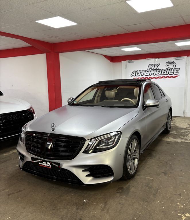 Grau Gebraucht 2017 Mercedes S400 AMG line Limousine | 53.900 € - Bild 1/4