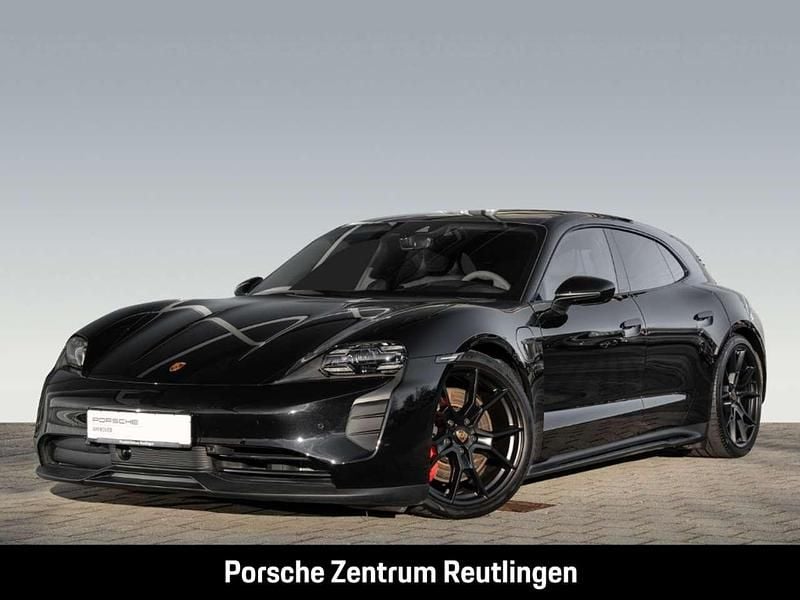 Tiefschwarzmetallic Gebraucht 2023 Porsche Taycan Sport Turismo Kombi | 89.350 € (Superpreis) - Bild 1/4