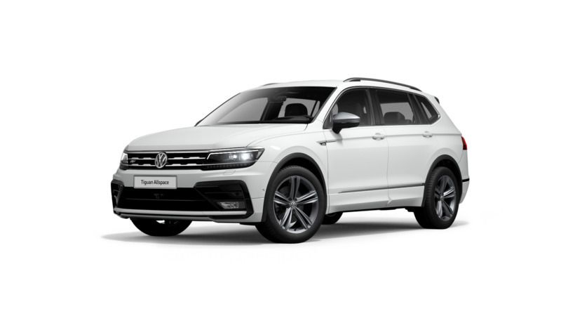 Weiß Gebraucht 2021 VW Tiguan Allspace Highline SUV | 31.890 € (Fairer Preis) - Bild 1/3