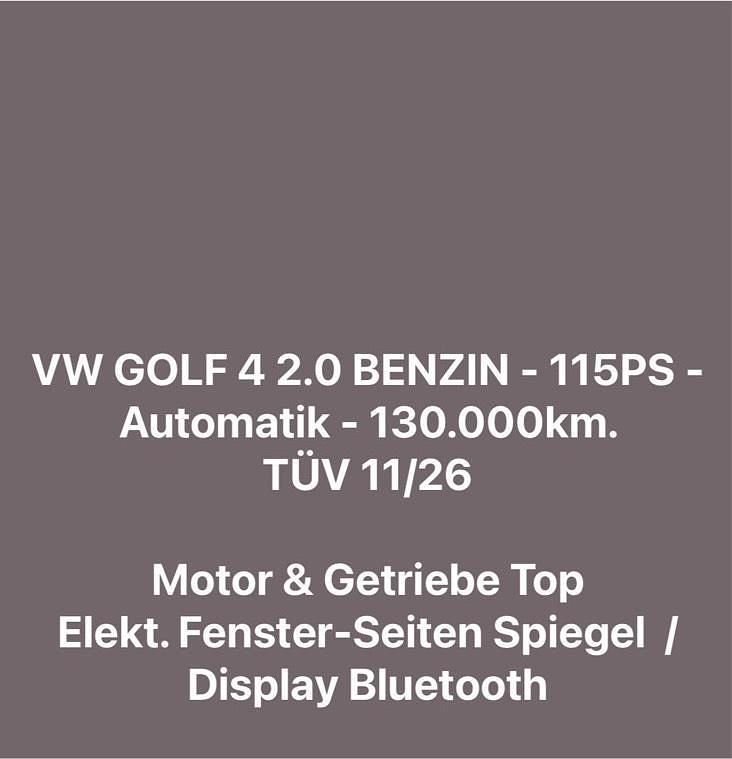 Gebraucht VW Golf IV 115 PS (84 kW) 1998 Blau Kleinwagen