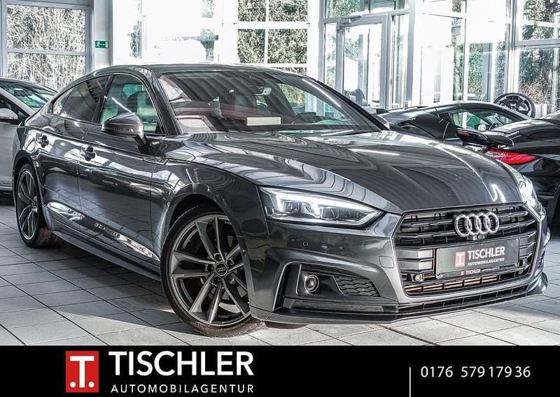 Grau Gebraucht 2018 Audi A5 Sportback S-Line Kleinwagen | 25.480 € (Teuer) - Bild 1/4