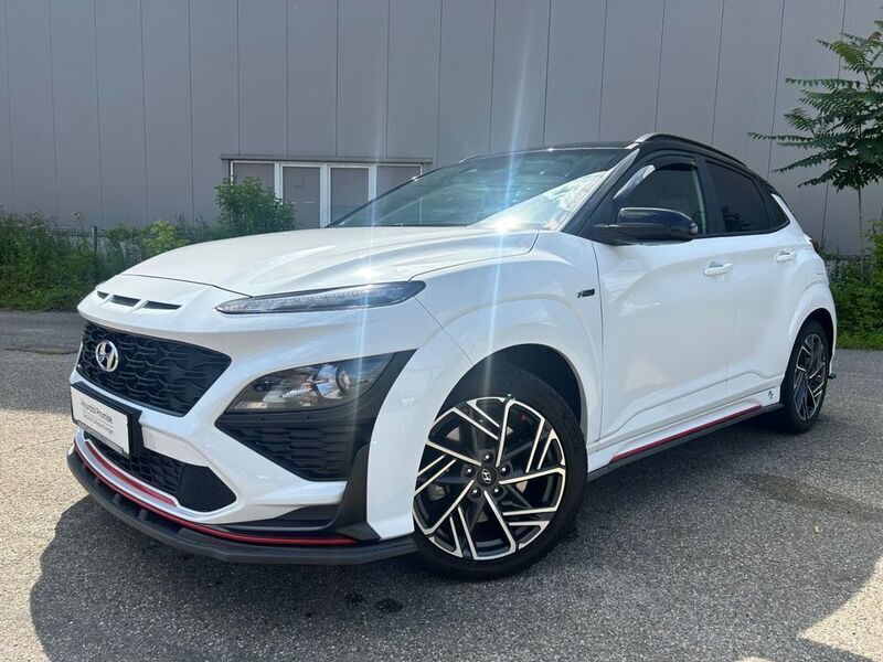 Weiß Gebraucht 2022 Hyundai Kona N Line SUV | 23.999 € (Guter Preis) - Bild 1/4