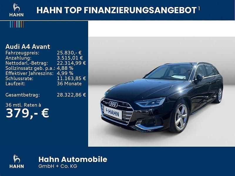 Gebraucht Audi A4 Advanced 190 PS (139 kW) 2020 Schwarz Kombi