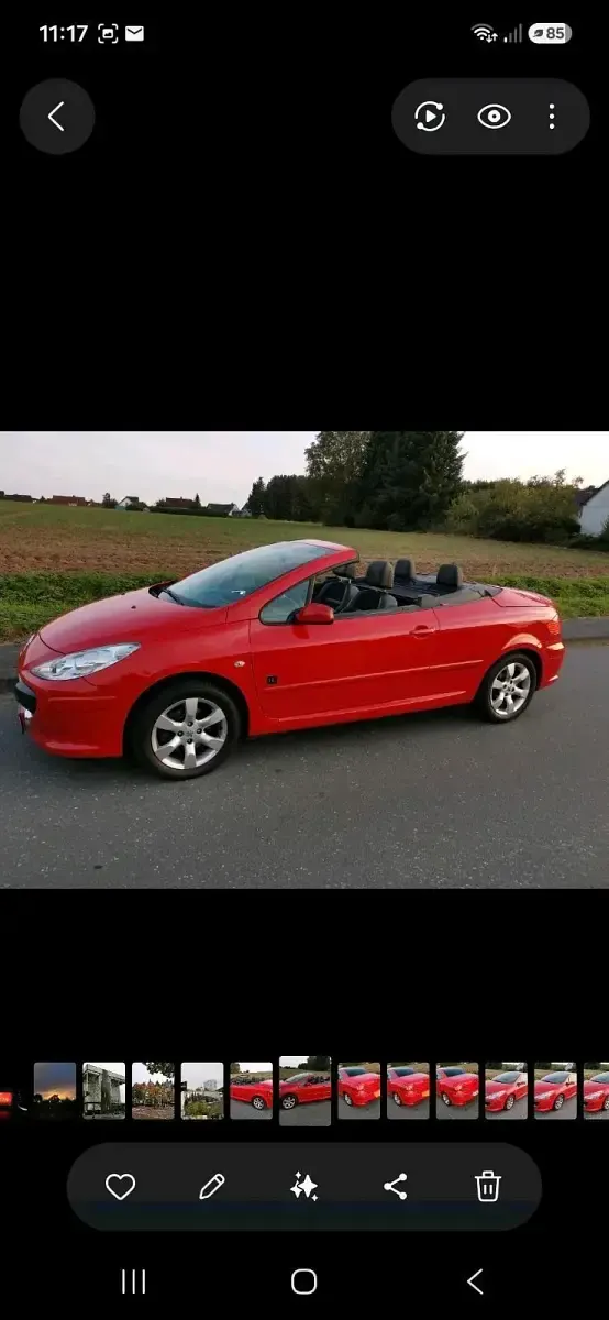 Gebraucht Peugeot 307 CC 2006 Rot Cabrio