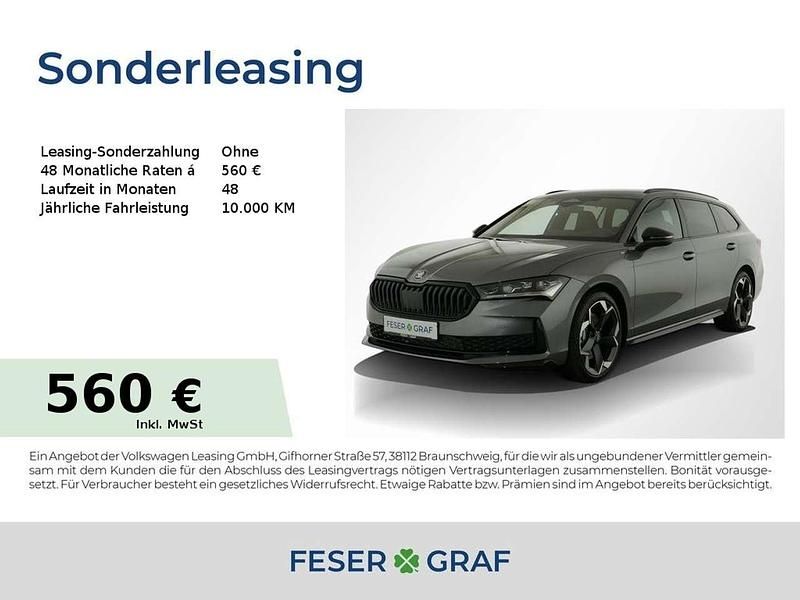 Grau (graphitegrau) Neu 2025 Skoda Superb SportLine Kombi | 51.335 € (Fairer Preis) - Bild 1/1