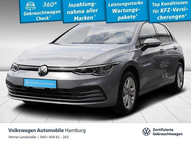 Mondsteingrau Gebraucht 2020 VW Golf VIII Life Limousine | 18.850 € (Fairer Preis) - Bild 1/3
