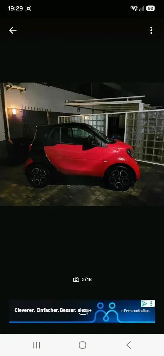 Gebraucht Smart ForTwo Electric Drive 55 kW (75 PS) 2018 Rot Cabrio