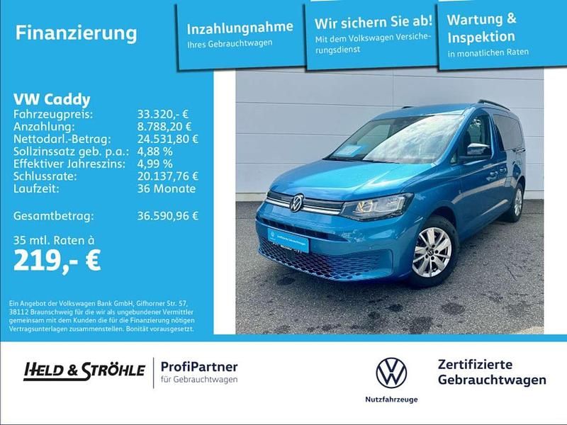 Costa azul metallic Gebraucht 2024 VW Caddy Life Van / Kleinbus | 33.320 € (Guter Preis) - Bild 1/3