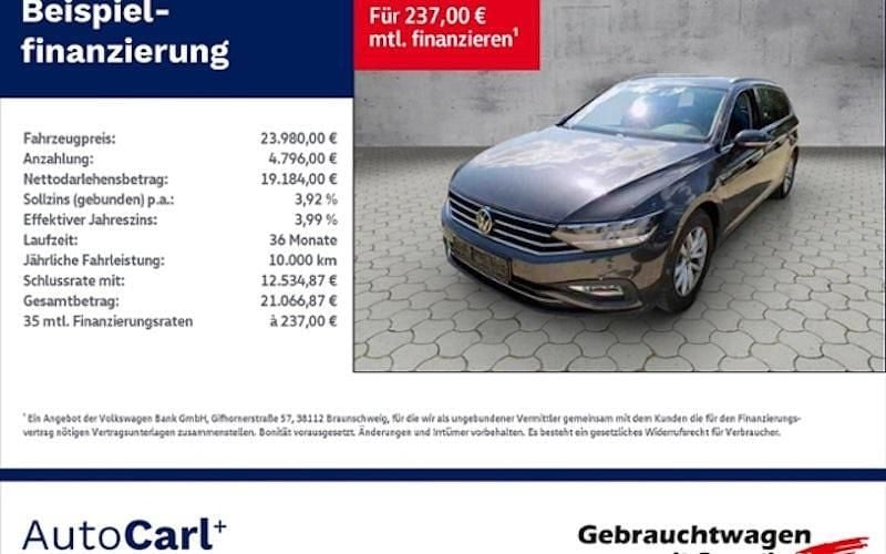 Mangangrau metallic Gebraucht 2022 VW Passat Business Kombi | 23.980 € (Fairer Preis) - Bild 1/4