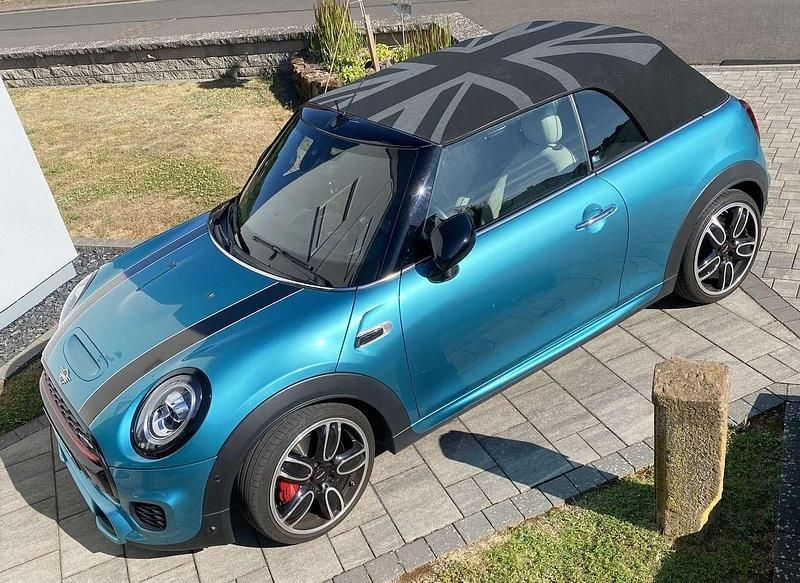 Blau Gebraucht 2020 Mini John Cooper Works Cabriolet Cabrio | 28.900 € (Guter Preis) - Bild 1/4