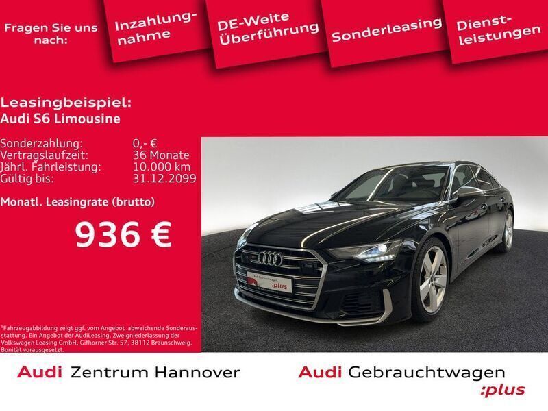 Mythosschwarz metallic Gebraucht 2023 Audi S6 Ambiente Limousine | 58.990 € (Superpreis) - Bild 1/4