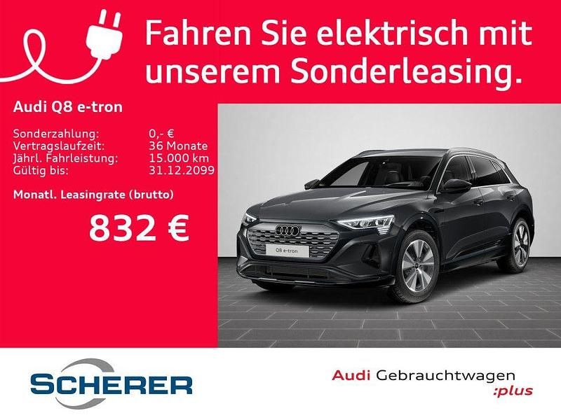 Gebraucht Audi Q8 e-tron Advanced 300 kW (408 PS) 2023 Magnetgrau SUV