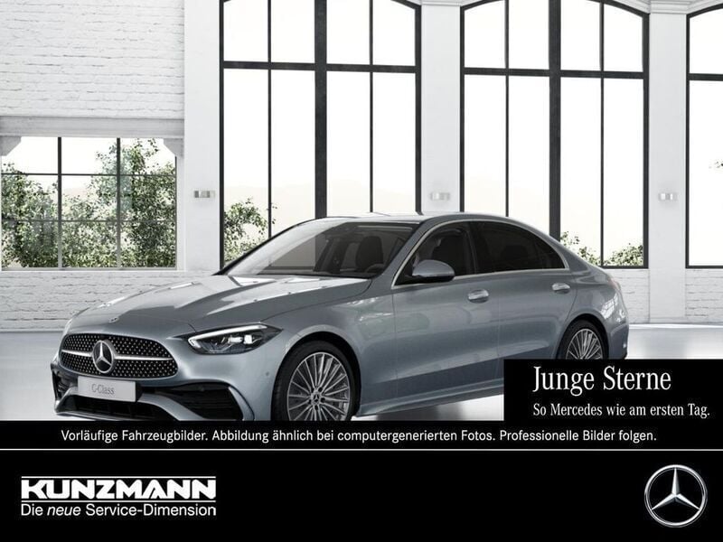 Hightechsilber metallic metallic Gebraucht 2024 Mercedes C220 AMG Limousine | 41.880 € (Fairer Preis) - Bild 1/4
