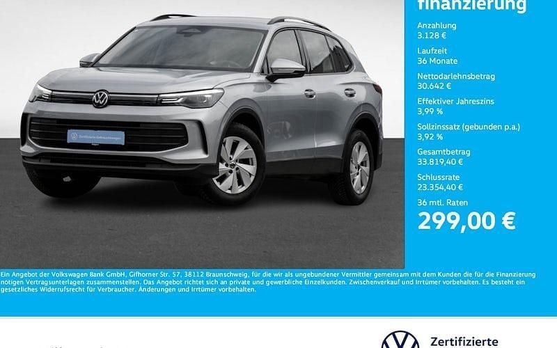 Oyster silver metallic Gebraucht 2024 VW Tiguan Basis SUV | 33.770 € (Guter Preis) - Bild 1/4
