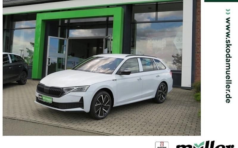 Moonweiss metallic Neu 2025 Skoda Octavia SportLine Kombi | 48.119 € - Bild 1/4