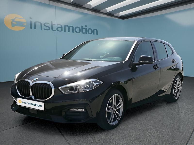 Schwarz Gebraucht 2021 BMW 118 Sport Line Kleinwagen | 26.549 € (Etwas zu teuer) - Bild 1/4