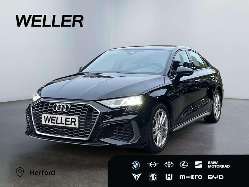 Schwarz Gebraucht 2022 Audi A3 S-Line Limousine | 29.990 € (Etwas zu teuer) - Bild 1/3