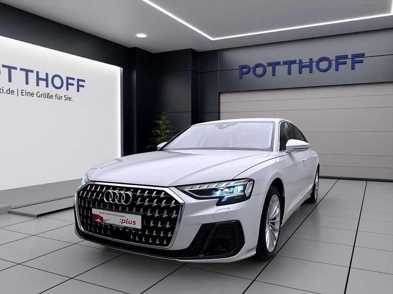 Gletscherweiß metallic Gebraucht 2022 Audi A8L Ambiente Limousine | 61.750 € (Fairer Preis) - Bild 1/4