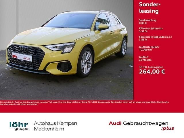 Pythongelb metallic Gebraucht 2024 Audi A3 Advanced | 27.870 € (Superpreis) - Bild 1/3