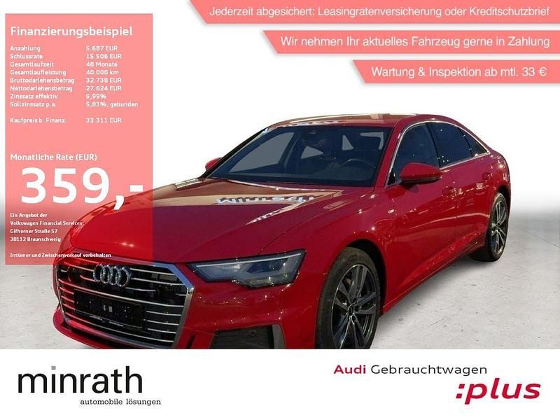 Tangorot metallic Gebraucht 2022 Audi A6 Sport Limousine | 33.311 € (Superpreis) - Bild 1/4