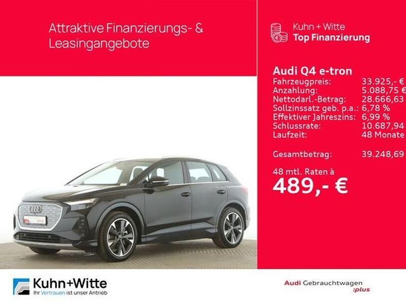 Gebraucht Audi Q4 e-tron Advanced 150 kW (204 PS) 2023 Mythosschwarz metallic SUV