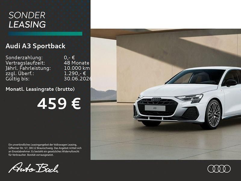 Neu Audi A3 S-Line 150 PS (110 kW) 2026 Gletscherweiß metallic Limousine