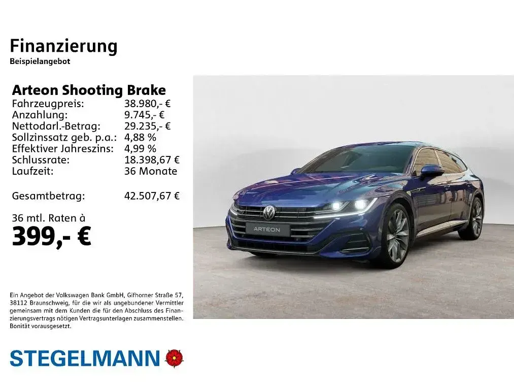 Gebraucht VW Arteon R-line 272 PS (200 kW) 2023 Blau Kombi