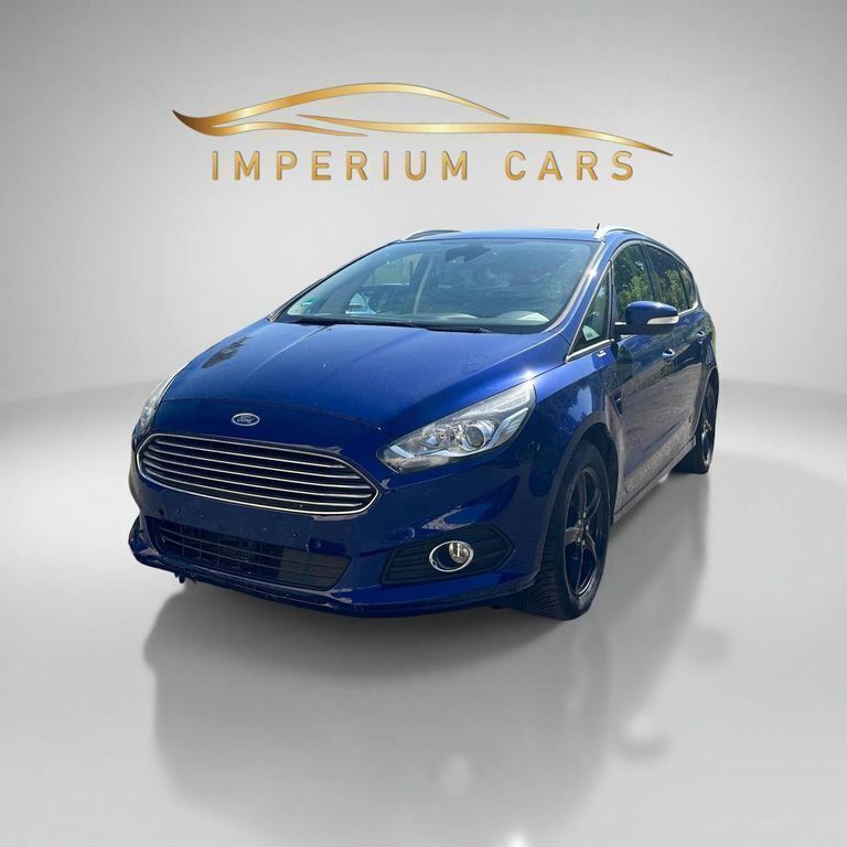 Blau Gebraucht 2017 Ford S-MAX Business Edition Van / Kleinbus | 9.999 € - Bild 1/4