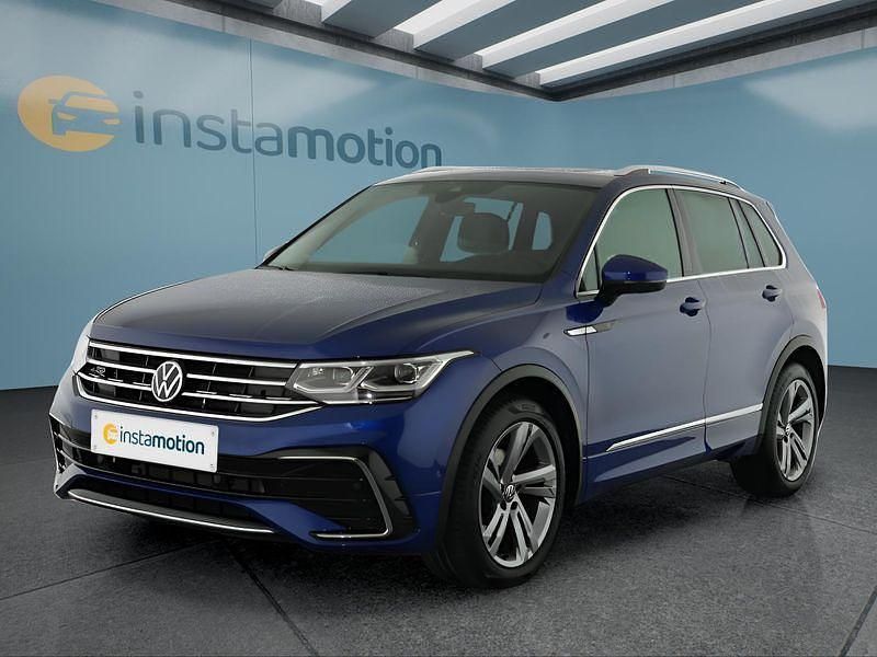 Blau Gebraucht 2021 VW Tiguan R-line SUV | 32.649 € (Fairer Preis) - Bild 1/4