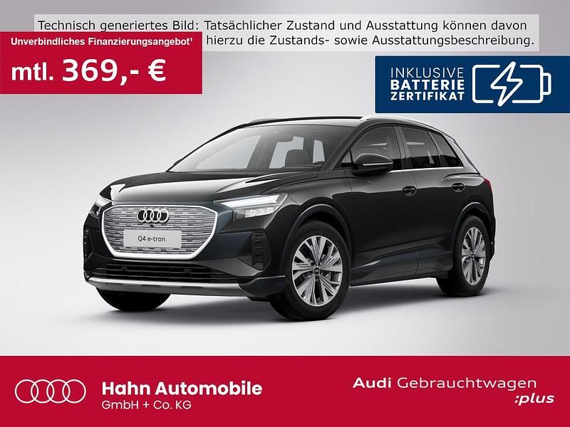 Mythosschwarz metallic Gebraucht 2022 Audi Q4 e-tron SUV | 29.930 € (Guter Preis) - Bild 1/3