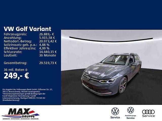 Grau Gebraucht 2022 VW Golf VIII Style Kombi | 26.889 € (Superpreis) - Bild 1/3