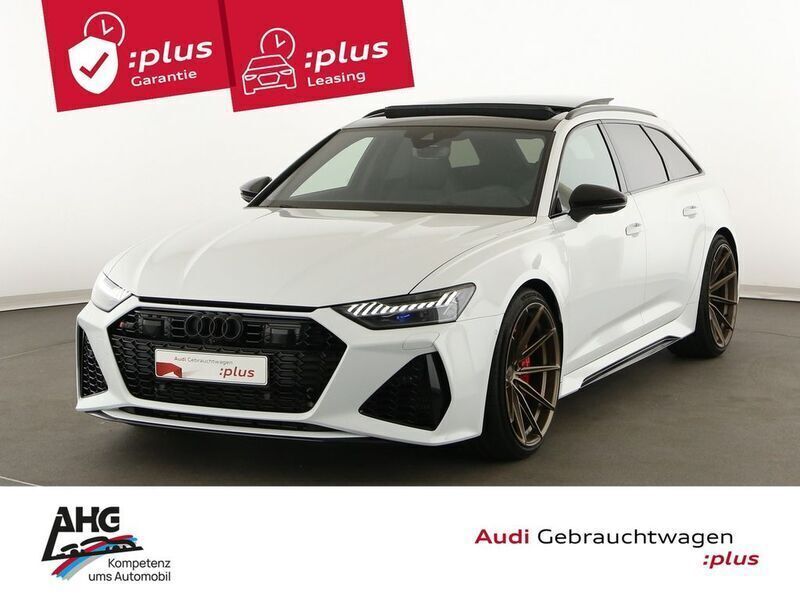 Gletscherweiß metallic Gebraucht 2023 Audi RS6 Performance Kombi | 108.488 € (Fairer Preis) - Bild 1/4