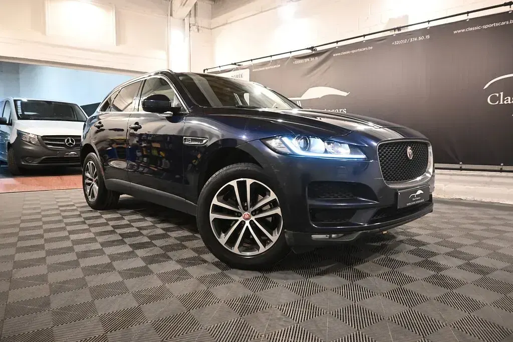 Gebraucht Jaguar F-Pace R-Sport 179 PS (131 kW) 2017 Blau SUV
