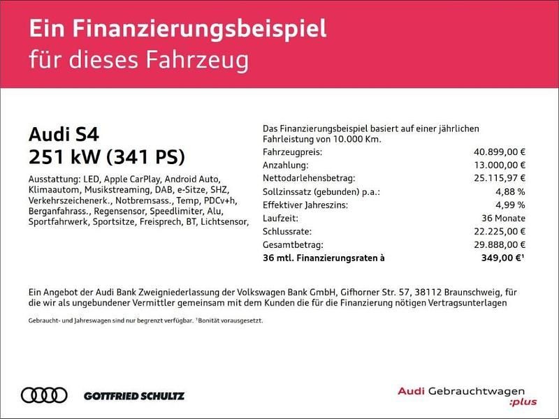 Gebraucht Audi S4 Basis 341 PS (250 kW) 2024 Weiss Kombi