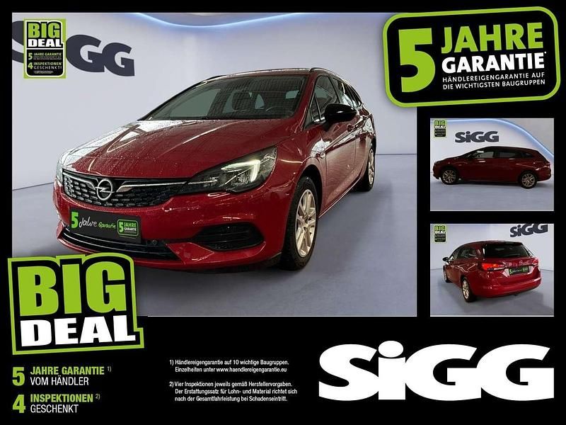 Chili rot Gebraucht 2022 Opel Astra Edition Kombi | 15.980 € - Bild 1/4