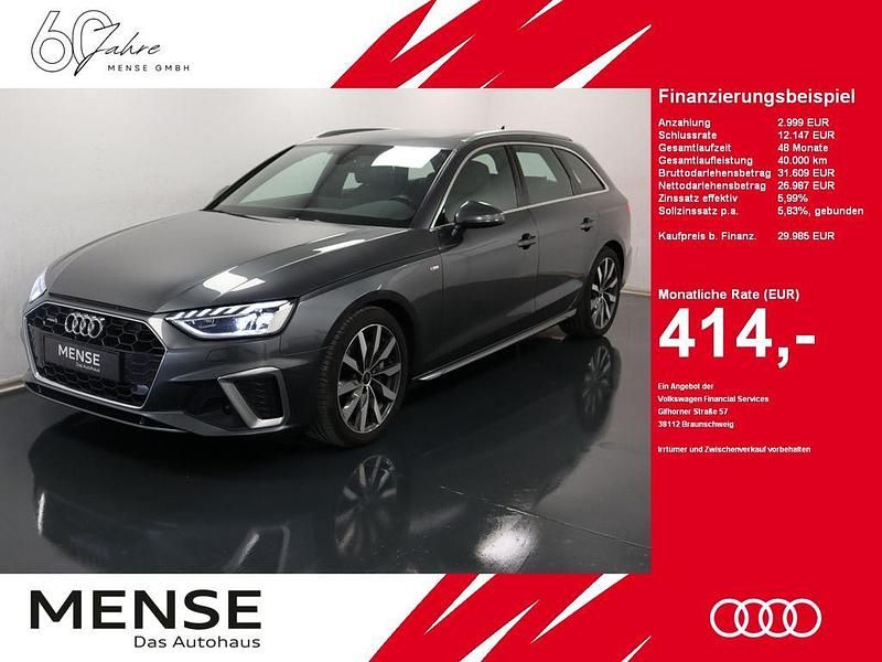 Daytonagrau Gebraucht 2021 Audi A4 S-Line Kombi | 29.985 € (Fairer Preis) - Bild 1/4