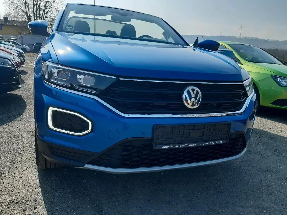Gebraucht VW T-Roc Cabriolet 150 PS (110 kW) 2020 Blau Cabrio