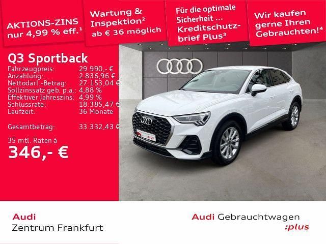 Gebraucht Audi Q3 Sportback Performance 150 PS (110 kW) 2022 Weiß SUV