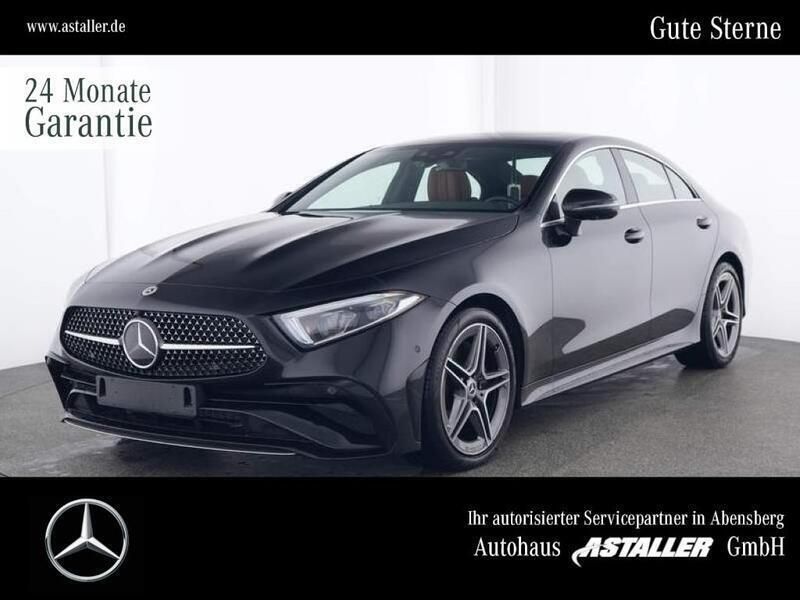 Metalliclack obsidianschwarz Gebraucht 2023 Mercedes CLS220 AMG line Limousine | 53.500 € (Fairer Preis) - Bild 1/4