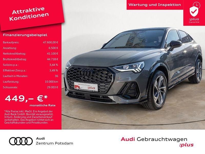 Chronosgrau metallic Gebraucht 2024 Audi Q3 Sportback S-Line SUV | 47.600 € (Teuer) - Bild 1/3